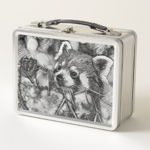 TierArtBW_RedPanda_001 Metall Brotdose