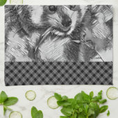 TierArtBW_RedPanda_003 Geschirrtuch (Gefaltet)