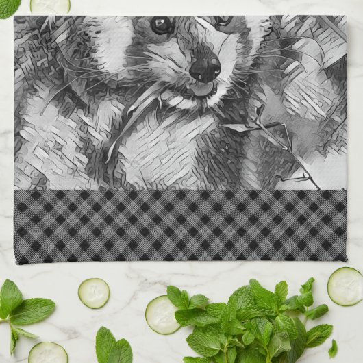 TierArtBW_RedPanda_003 Geschirrtuch (Gefaltet)