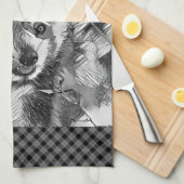 TierArtBW_RedPanda_003 Geschirrtuch (Viertel Falte)