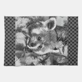 TierArtBW_RedPanda_003 Geschirrtuch (Horizontal)