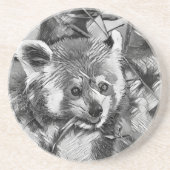 TierArtBW_RedPanda_003 Getränkeuntersetzer (Vorne)