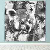 TierArtBW_RedPanda_003 Leinwanddruck (Insitu (Holzboden))