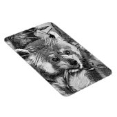 TierArtBW_RedPanda_003 Magnet (Rechte Seite)