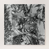 TierArtBW_Tiger_001 Puzzle (Horizontal)