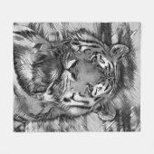 TierArtBW_Tiger_004 Fleecedecke (Vorderseite (Horizontal))