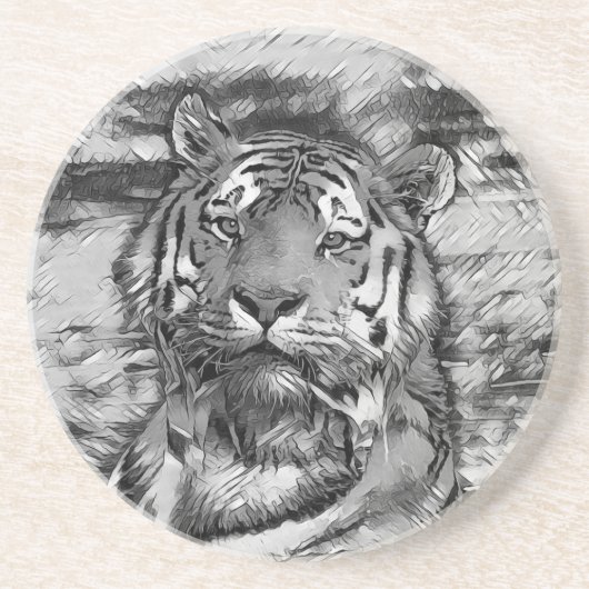 TierArtBW_Tiger_004 Getränkeuntersetzer (Vorne)