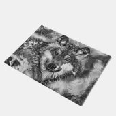 TierArtBW_Wolf_001 Fußmatte (Schrägansicht)