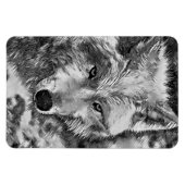 TierArtBW_Wolf_002 Magnet (Horizontal)