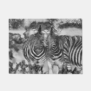 TierArtBW_Zebra_012 Fußmatte