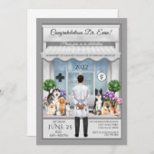 Tierarzneimittel Abschluss bei Männern Einladung (Vorne/Hinten)