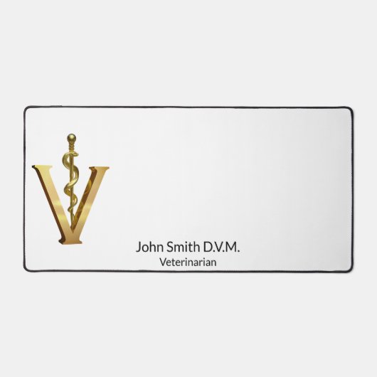 Tierarzneimittel Elegant Vet Asclepius Gold V Schreibtischunterlage (Vorderseite)