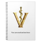 Tierarzneimittel Gold V Elegant Notizblock (Vorderseite)