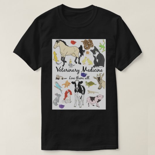 Tierarzneimittel Liebe T-Shirt (Design vorne)