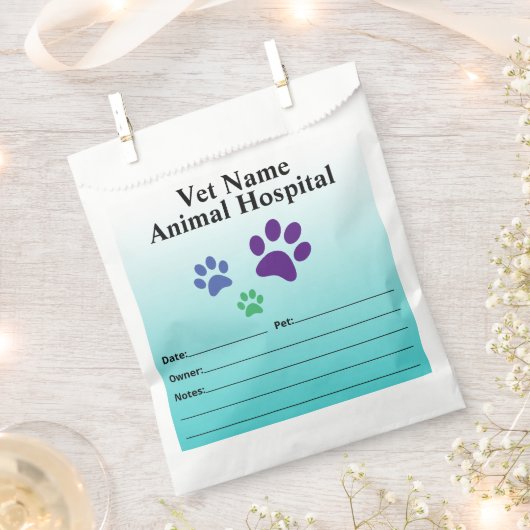 Tierarzneimittel oder Verschreibungsbeutel Geschenktütchen (Ausgeschnitten)