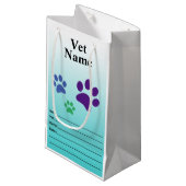 Tierarzneimittel oder Verschreibungsbeutel Kleine Geschenktüte (Vorderseite Schrägansicht)