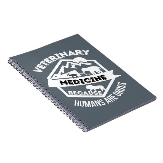 Tierarzneimittel Weil Menschen brutto sind Notizblock (Rechte Seite)