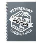 Tierarzneimittel Weil Menschen brutto sind Notizblock (Vorderseite)