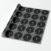 Tierarzt Abschluss Schwarz Silber Geschenkpapier (Ungerollt)