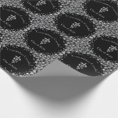 Tierarzt Abschluss Schwarz Silber Geschenkpapier (Ecke)