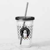 Tierarzt Alt Englisch Schafhund Grau 1 Niedlicher Acryltrinkbecher (Rückseite)