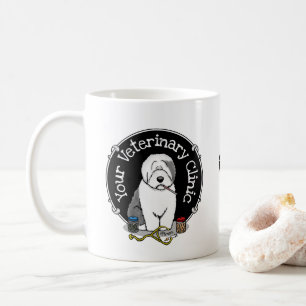 Tierarzt Alt Englisch Schafhund Grau 1 Niedlicher Kaffeetasse