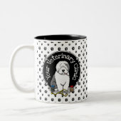 Tierarzt Alt Englisch Schafhund Grau 1 Niedlicher  Zweifarbige Tasse (Links)