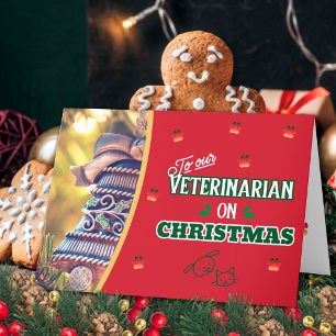Tierarzt an Weihnachten Pfote Katze und Hund Urlau