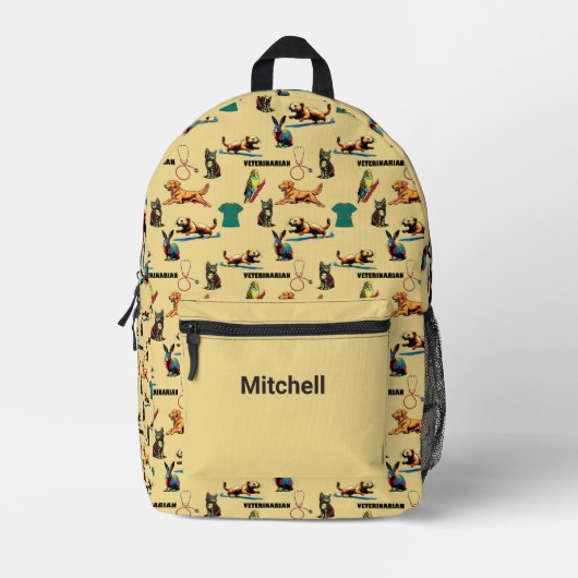 Tierarzt bedruckter rucksack (Vorderseite)