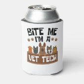 Tierarzt Bite Me Ich bin Tierärztin Dosenkühler (Kanne Rückseite)