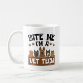 Tierarzt Bite Me Ich bin Tierärztin Kaffeetasse (Links)