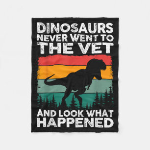 Tierarzt Dinosaurier Lustiger Tierarzt Leben Tierr Fleecedecke