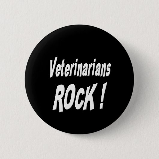 Tierarzt-Felsen! Knopf Button (Vorderseite)