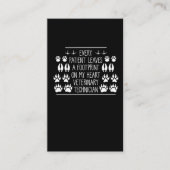 Tierarzt Foot Print Animal Care Visitenkarte (Vorderseite)