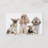 Tierarzt für niedliche Hundin/WELLNESS-CENTER Visitenkarte (Rückseite)