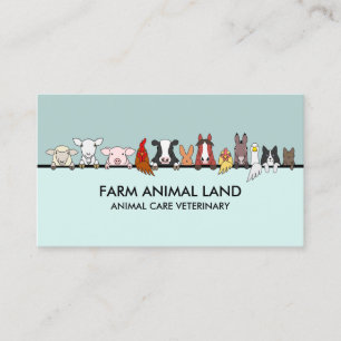 Tierarzt für Nutztiere Visitenkarte