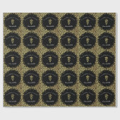 Tierarzt Gold-Abschluss Geschenkpapier (Flach)