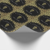 Tierarzt Gold-Abschluss Geschenkpapier (Ecke)