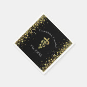 Tierarzt Gold Abschluss Serviette (Ecke)
