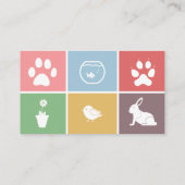 Tierarzt, Haustier, Farbplatz - Karte (Rückseite)