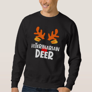 Tierarzt Hirsch passende Familienarbeit Weihnachte Sweatshirt