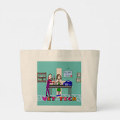 Tierarzt Jumbo Stoffbeutel (Rückseite)