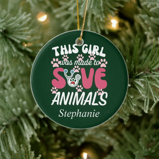 Tierarzt Keramik Ornament (Baum)