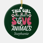 Tierarzt Keramik Ornament (Vorne)