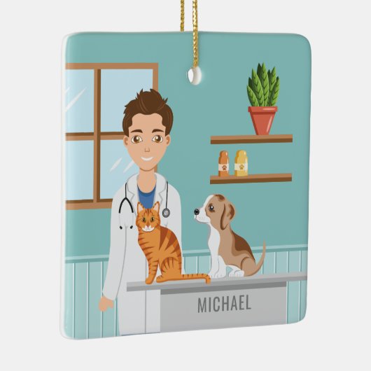 Tierarzt Keramikornament (Rechts)