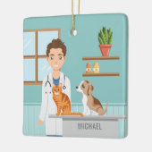 Tierarzt Keramikornament (Links)