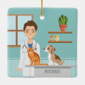 Tierarzt Keramikornament (Rückseite)