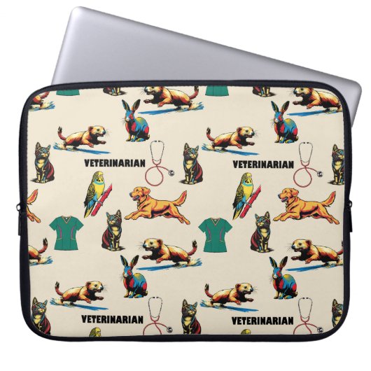 Tierarzt laptopschutzhülle (Vorderseite)