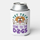 Tierarzt Leben für Hunde Dosenkühler (Kanne Rückseite)