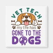 Tierarzt Leben für Hunde Magnet (Vorne)